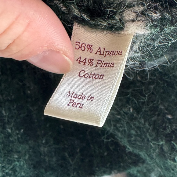 Christy Dawn The Ingrid Sweater in Basil Green Striped Rare Sold Out size M/L - Picture 6 of 7